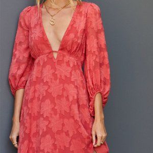 Anthropologie Jaquard Plunge Mini Dress - Size US 4